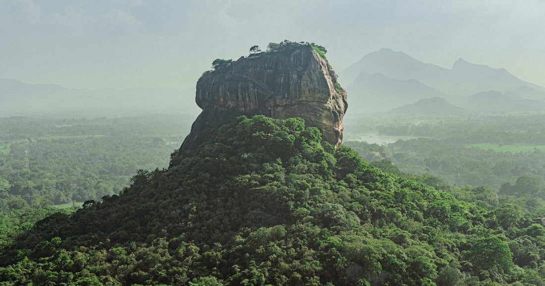 Sigiriya Lion Rock fortress rising above the jungle in Sri Lanka