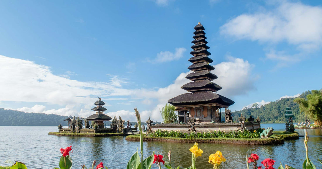 Pura Ulun Danu Beratan water temple on Lake Beratan in Bali, Indonesia