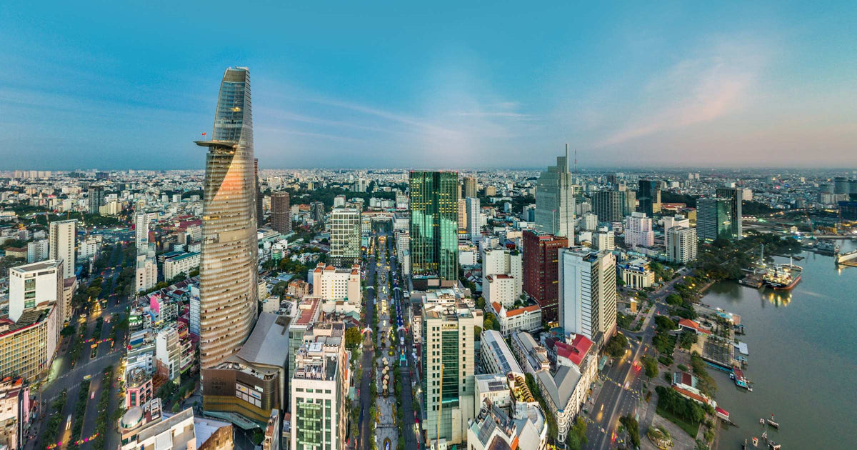 Ho Chi Minh City skyline with Bitexco Financial Tower, Vietnam