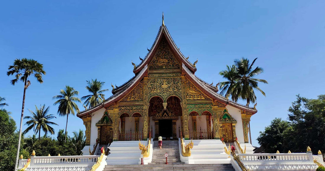 Golden temple at the Royal Palace Museum in Luang Prabang, Laos