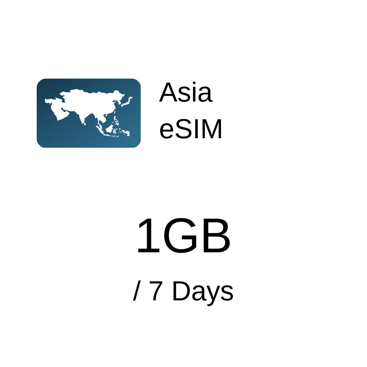 Asia eSIM - 1GB / 7 Days