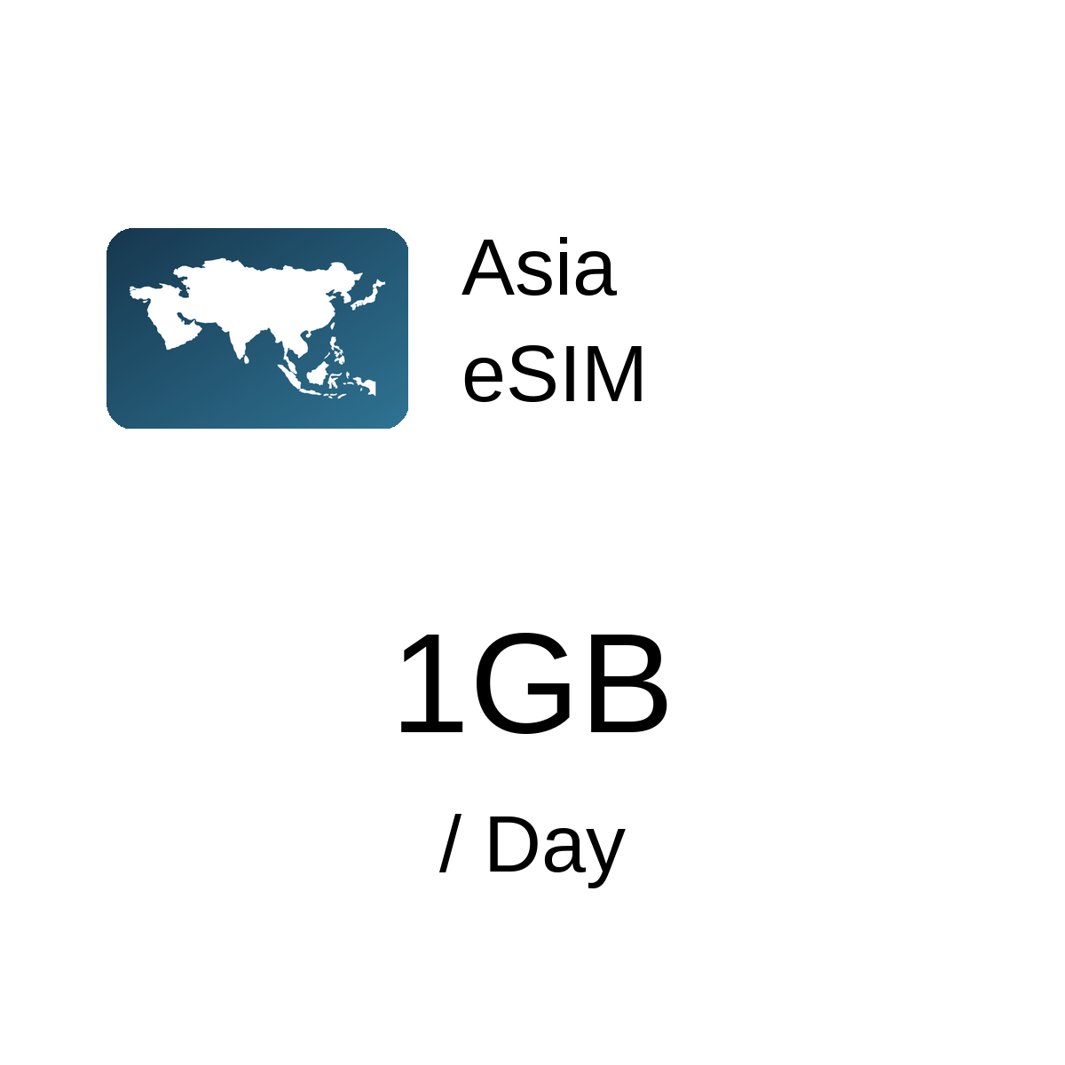 Asia eSIM - 1GB / Day