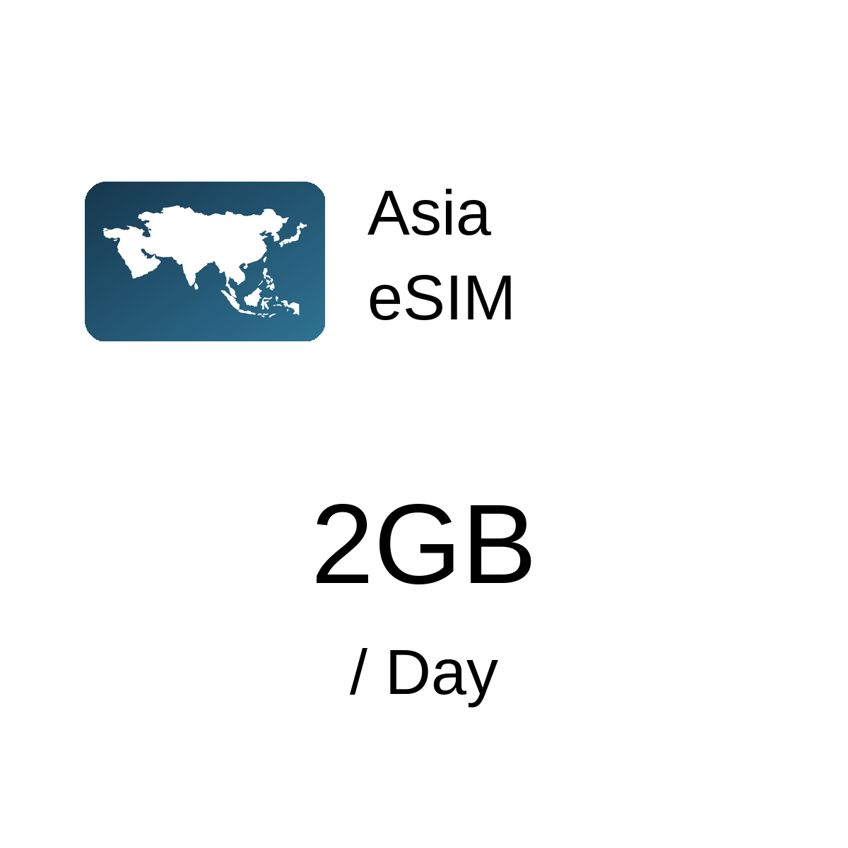 Asia eSIM - 2GB / Day