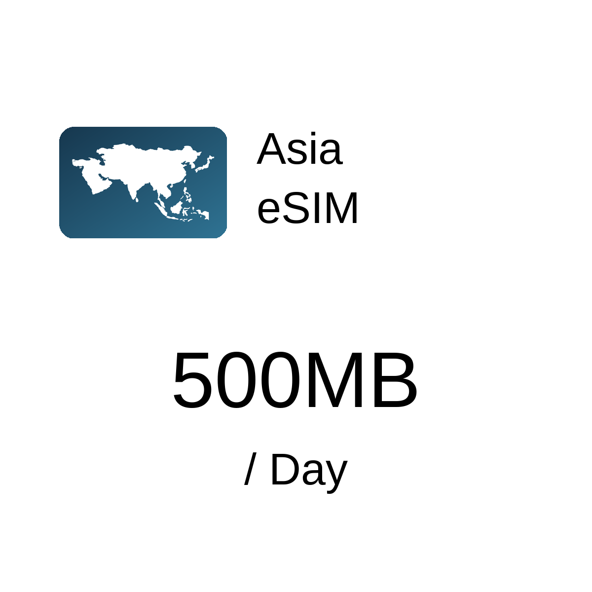 Asia eSIM - 500MB / Day