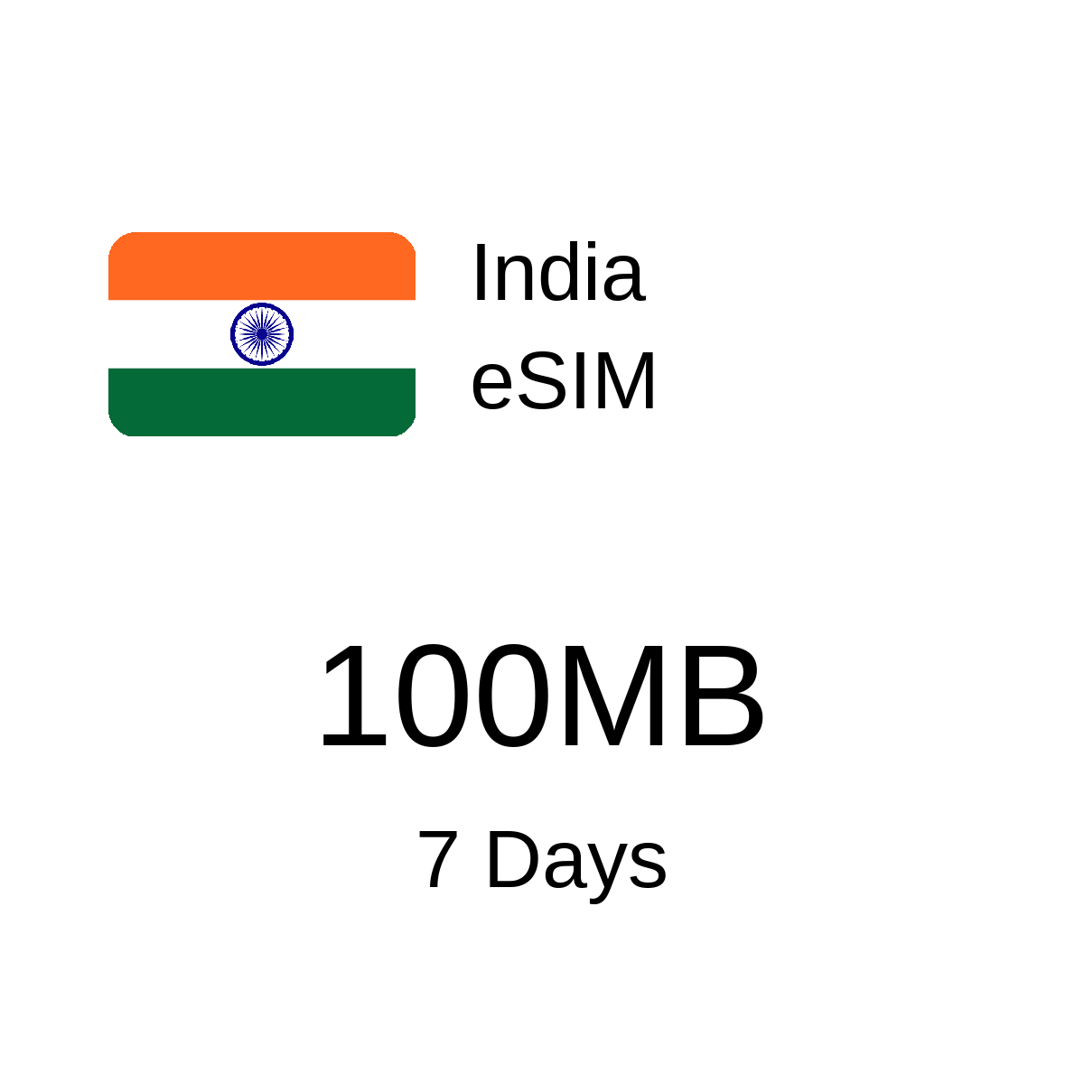 India eSIM - 100MB / 7 Days