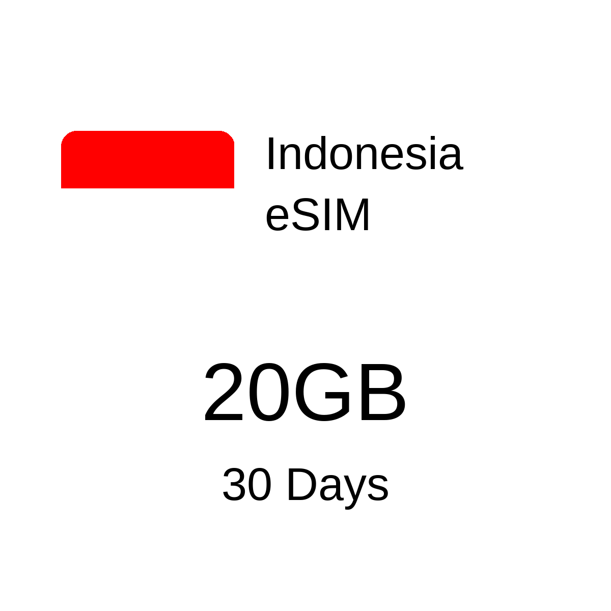 Indonesia eSIM - 20GB / 30 Days