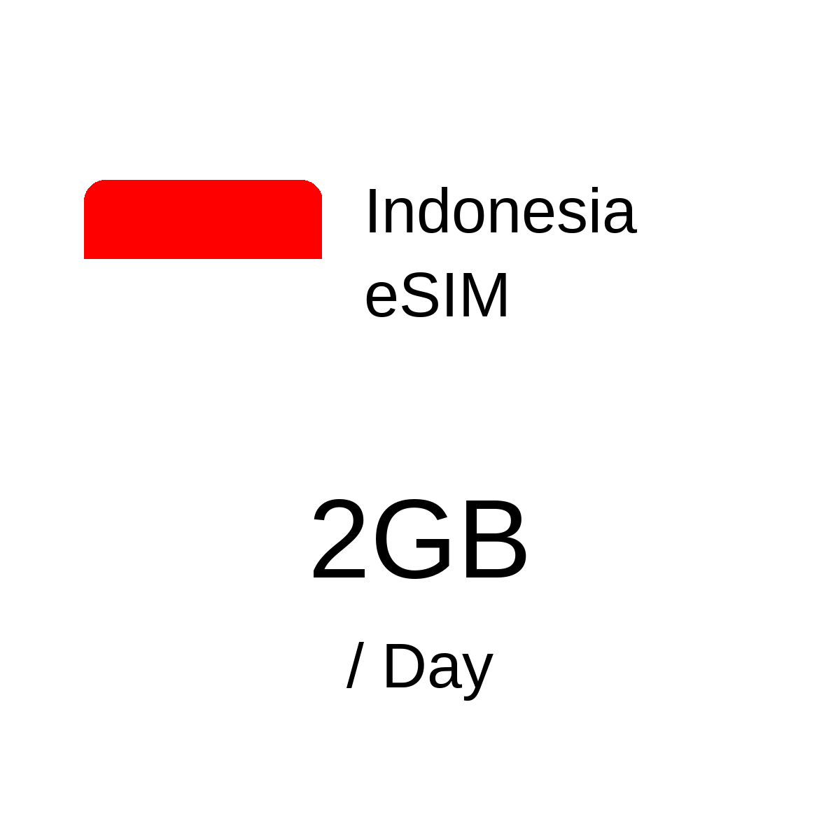 Indonesia eSIM - 2GB / Day