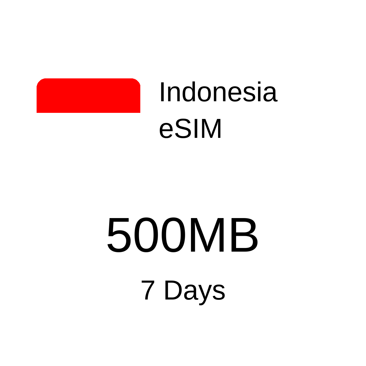 Indonesia eSIM - 500MB / 7 Days