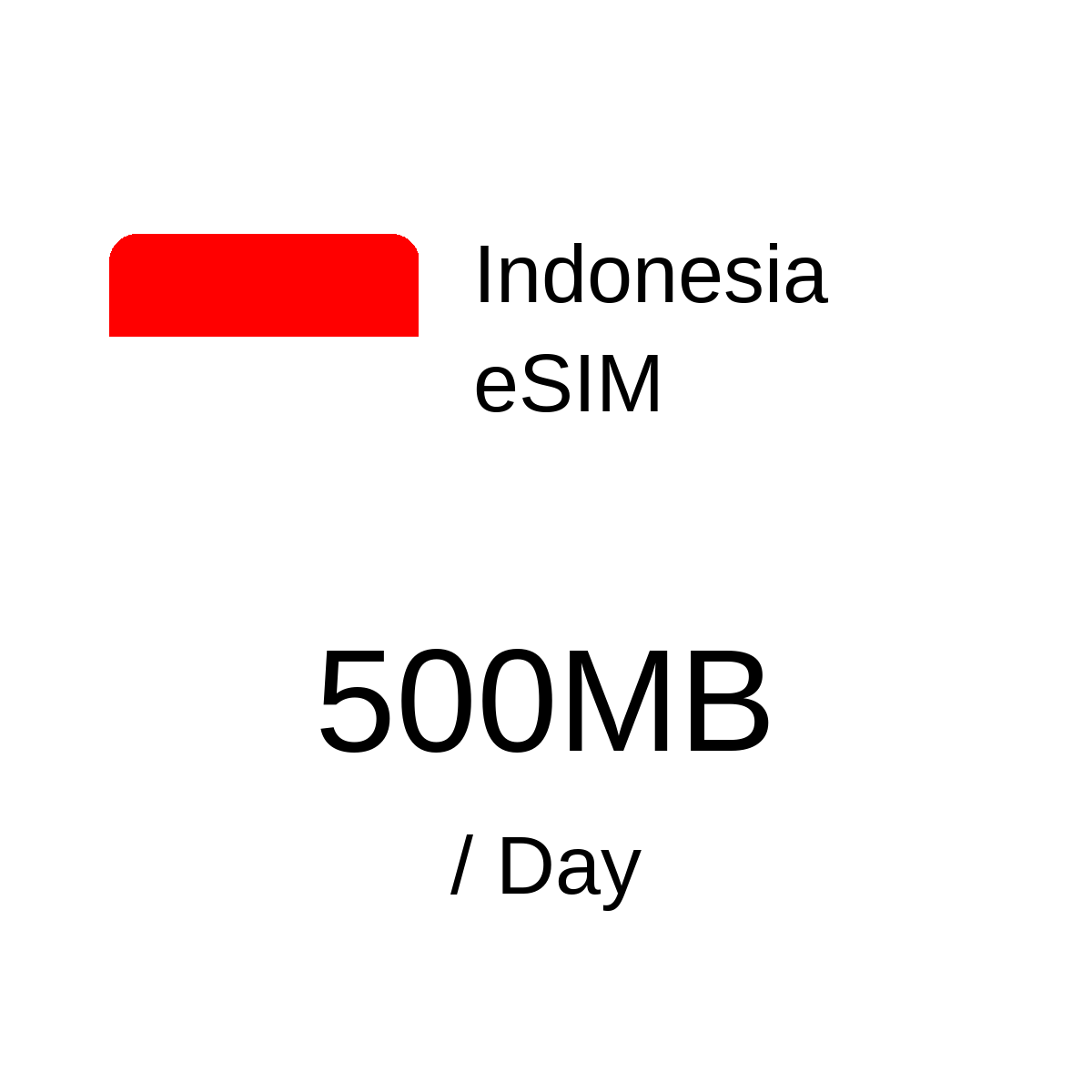 Indonesia eSIM - 500MB / Day