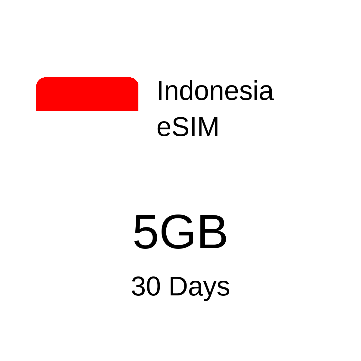 Indonesia eSIM - 5GB / 30 Days