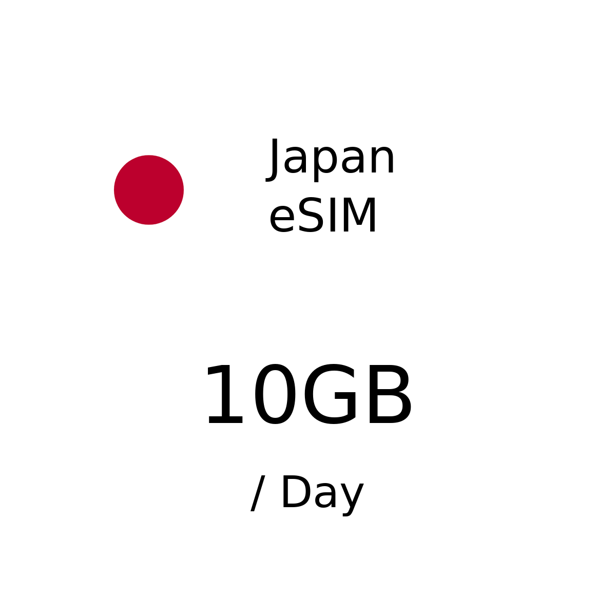 Japan eSIM - 10GB / Day