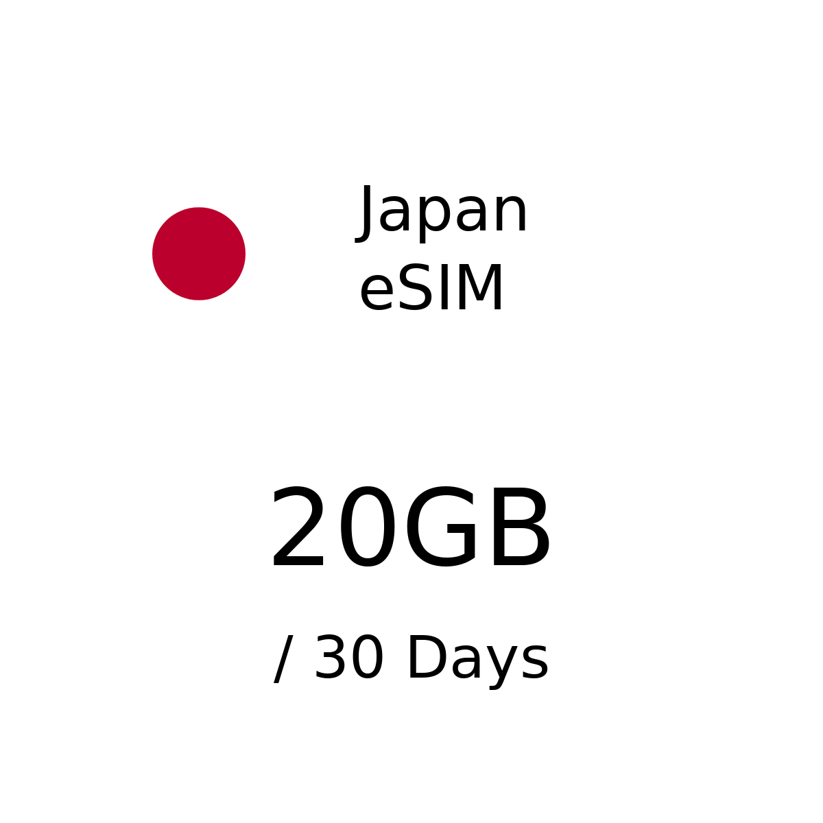 Japan eSIM - 20GB / 30 Days