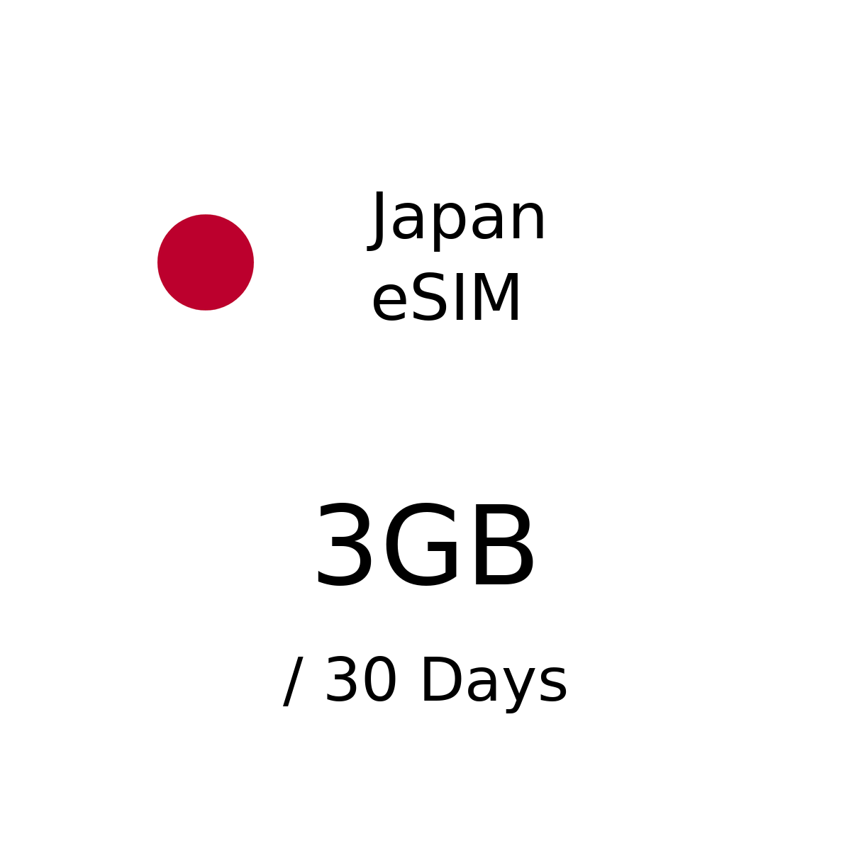 Japan eSIM - 3GB / 30 Days