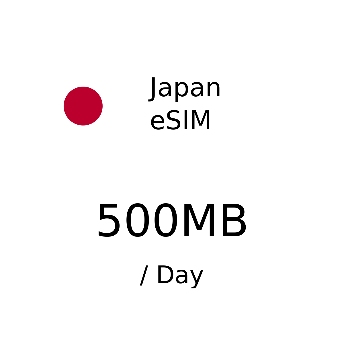Japan eSIM - 500MB / Day