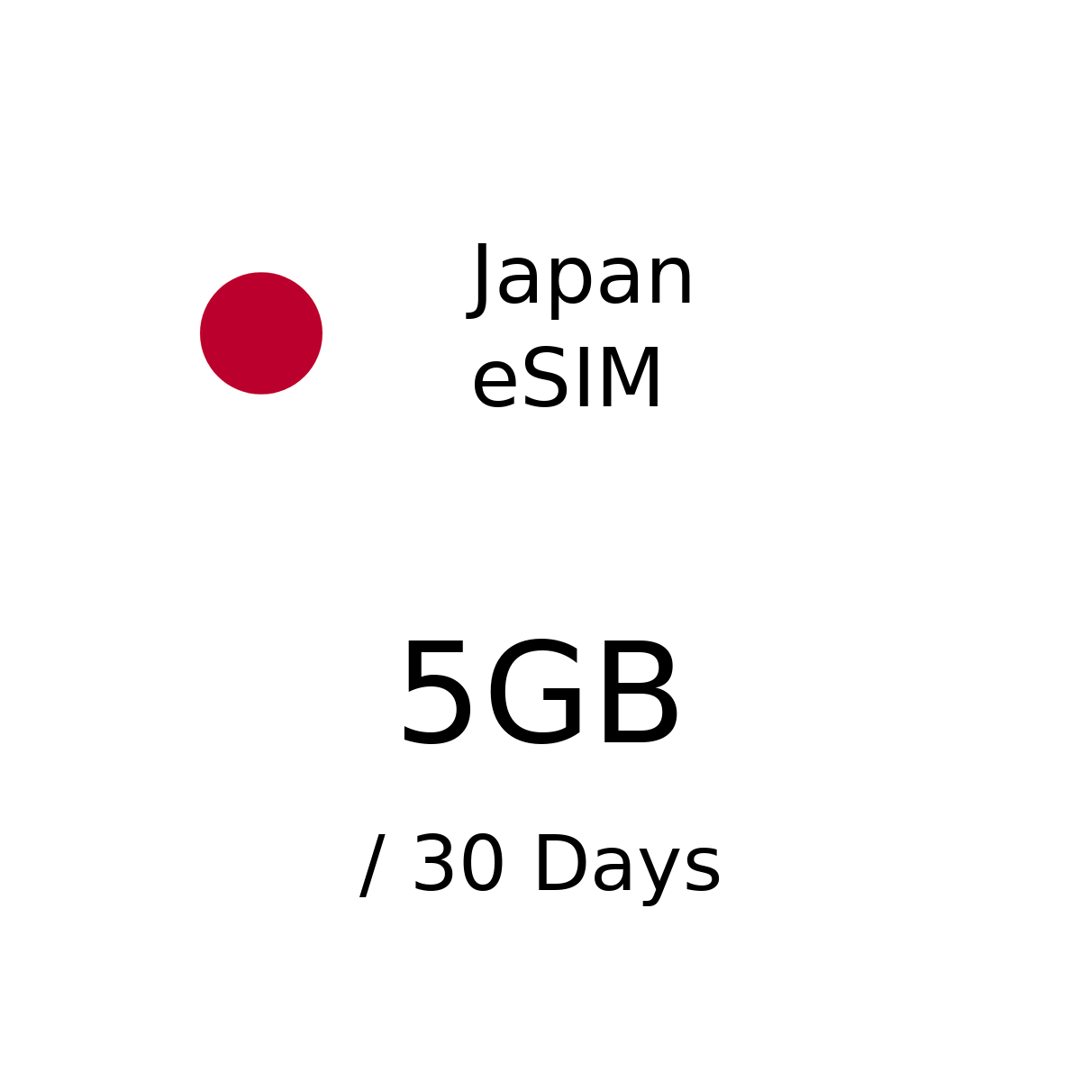 Japan eSIM - 5GB / 30 Days