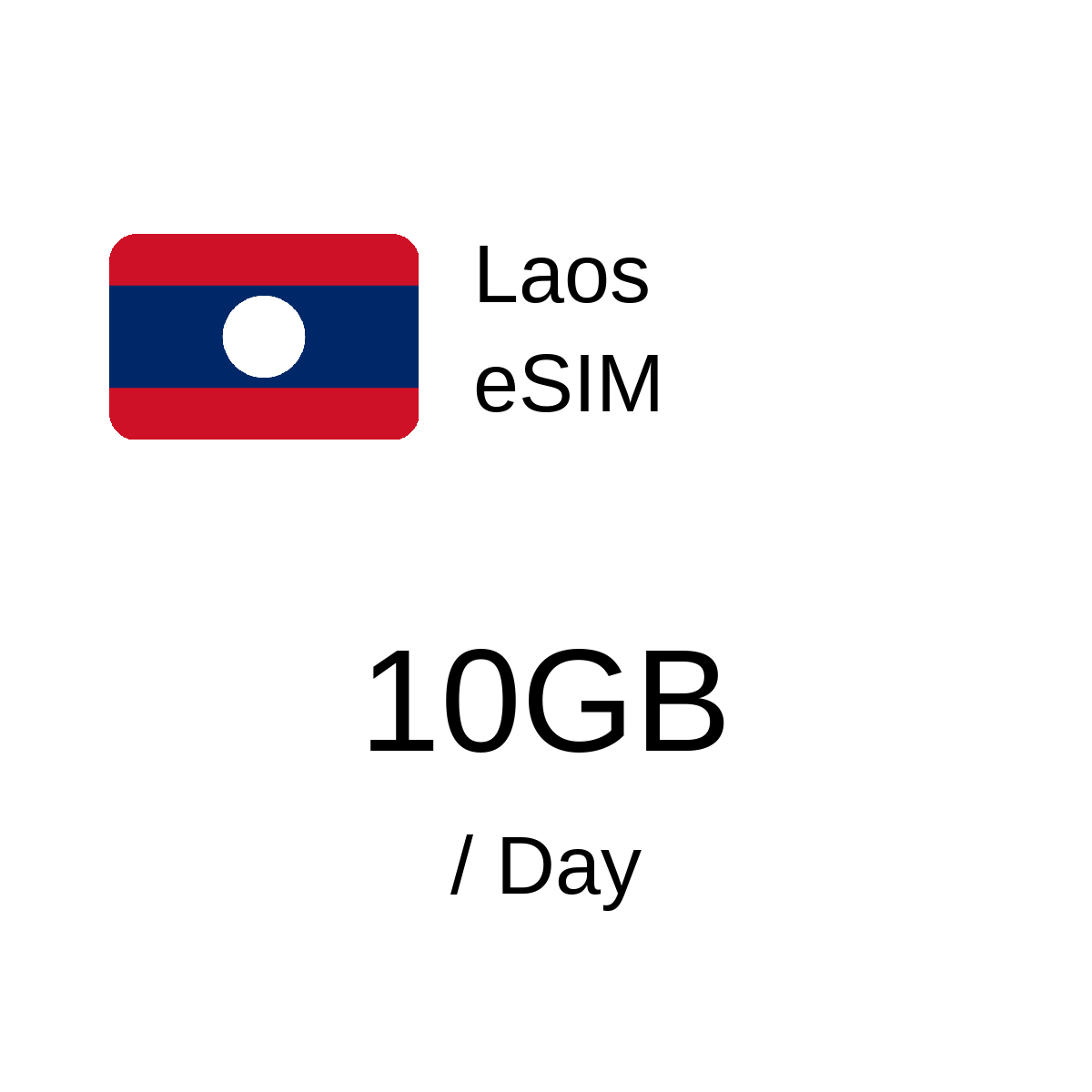 Laos eSIM - 10GB / Day