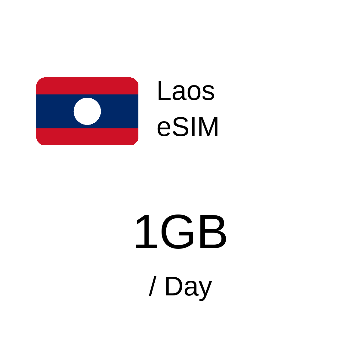 Laos eSIM - 1GB / Day