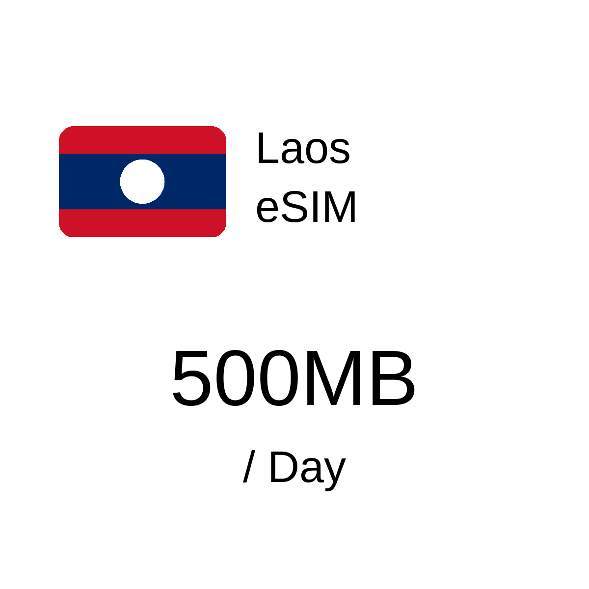 Laos eSIM - 500MB / Day