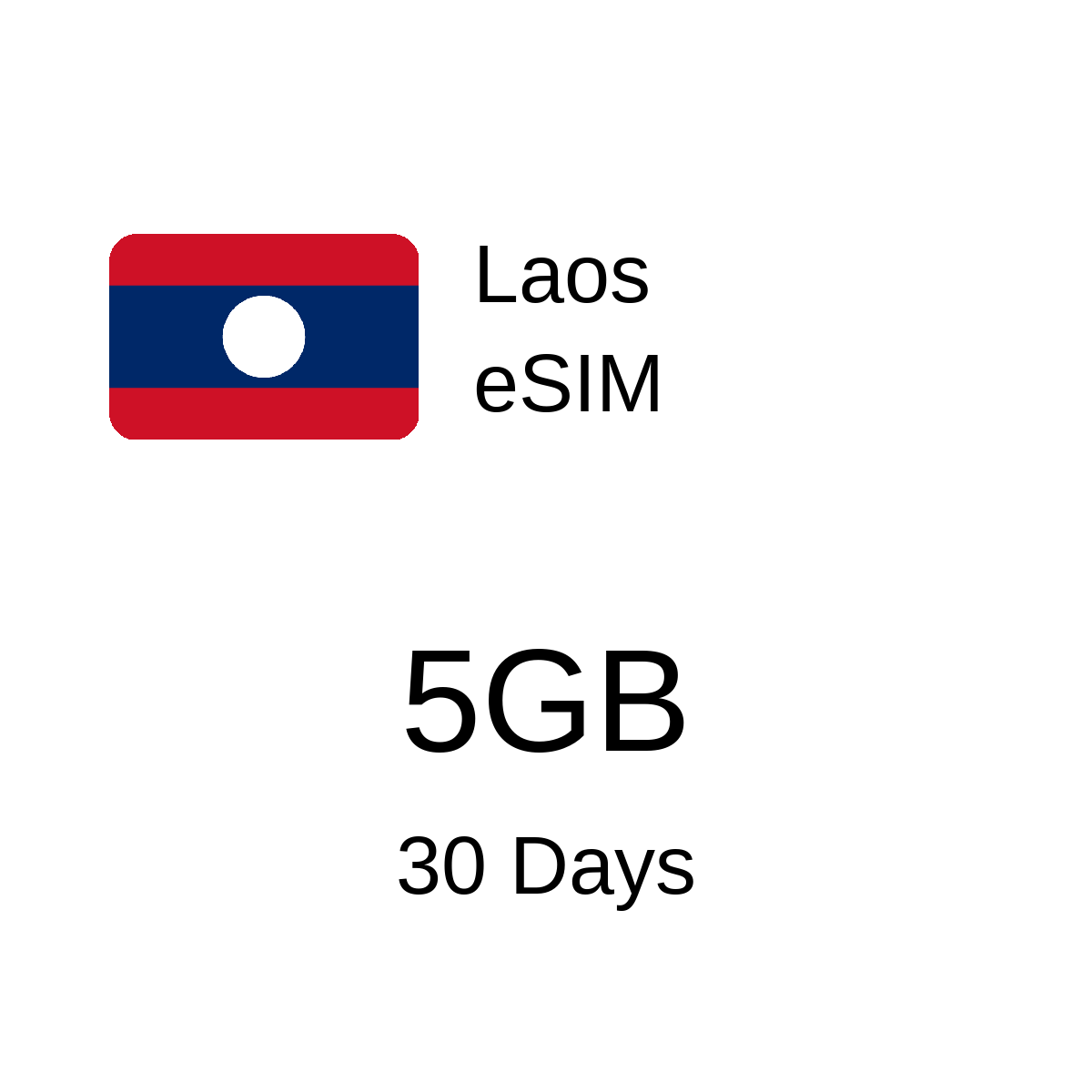 Laos eSIM - 5GB / 30 Days