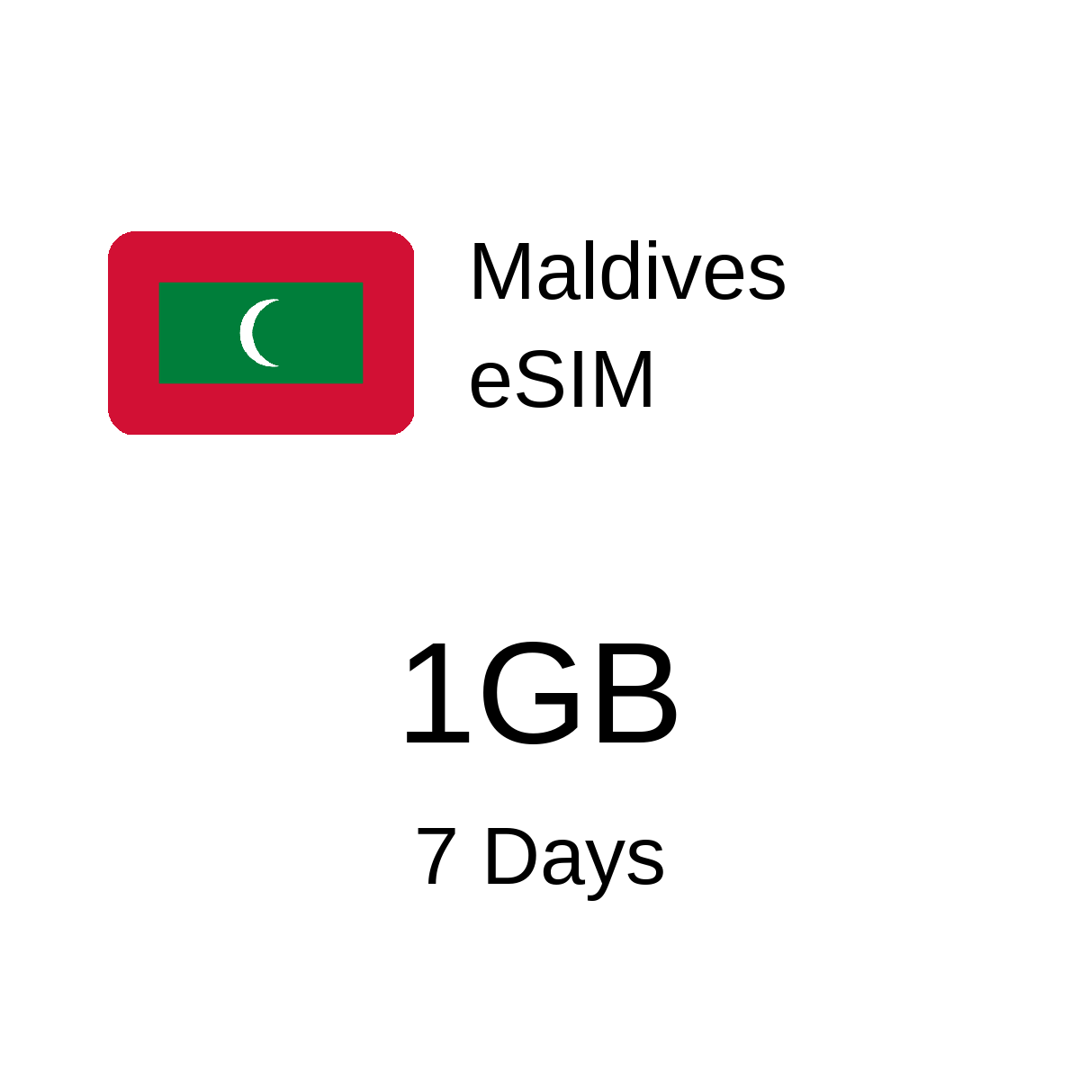 Maldives eSIM - 1GB / 7 Days