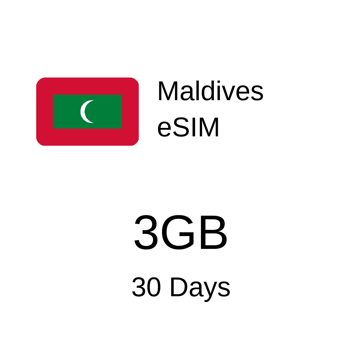 Maldives eSIM - 3GB / 30 Days