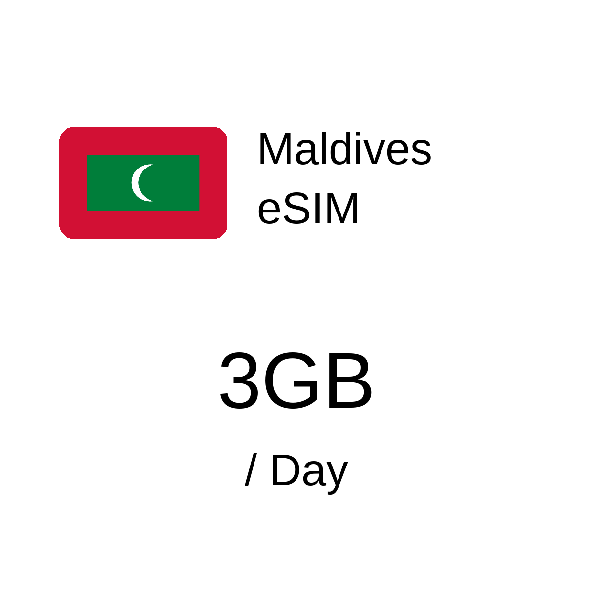 Maldives eSIM - 3GB / Day