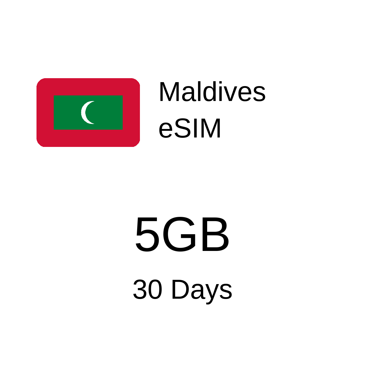 Maldives eSIM - 5GB / 30 Days