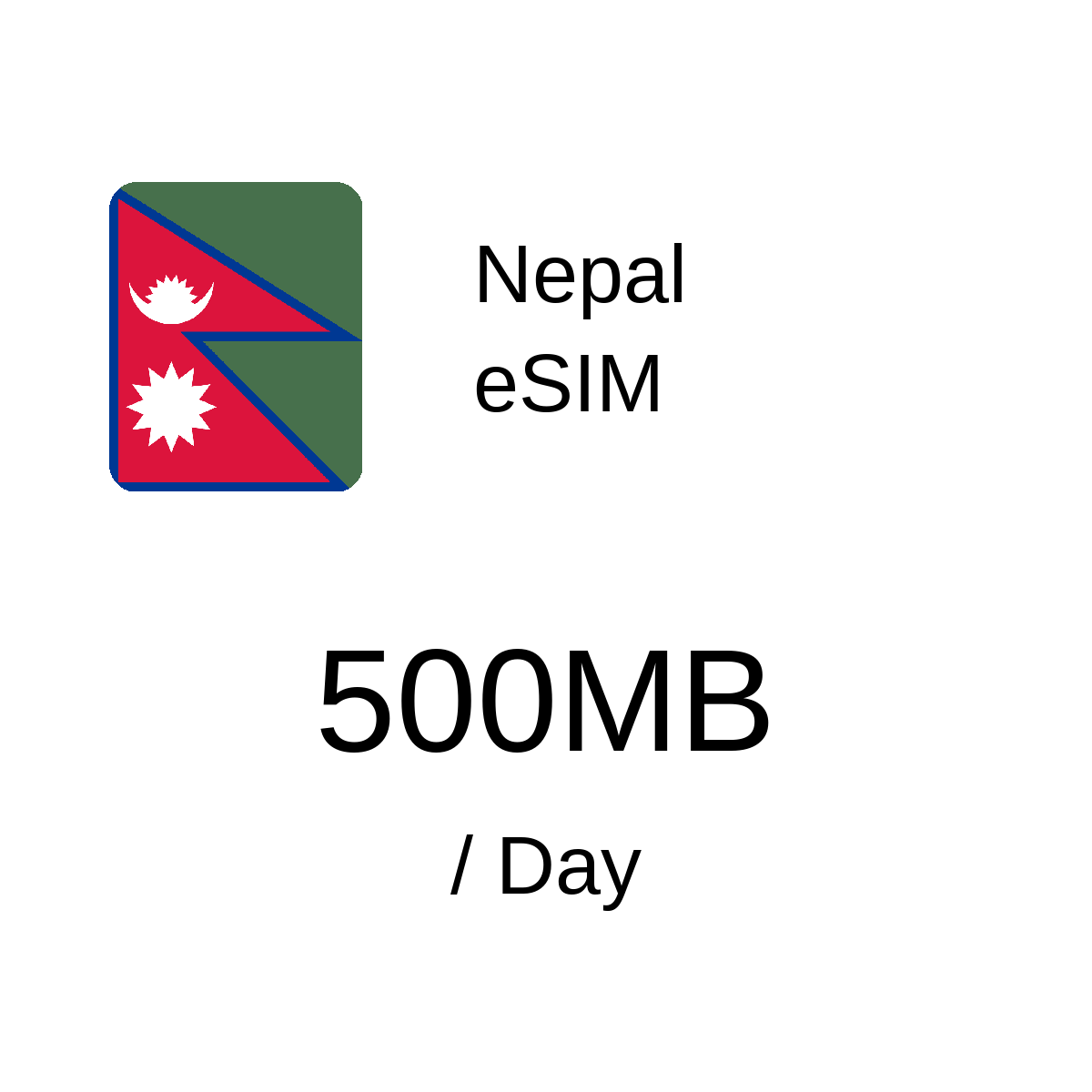 Nepal eSIM - 500MB / Day