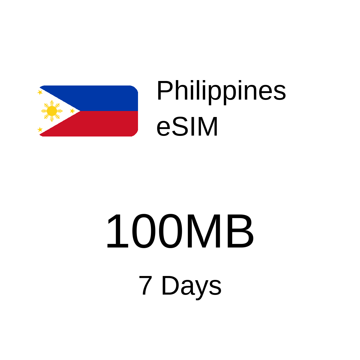 Philippines eSIM - 100MB / 7 Days