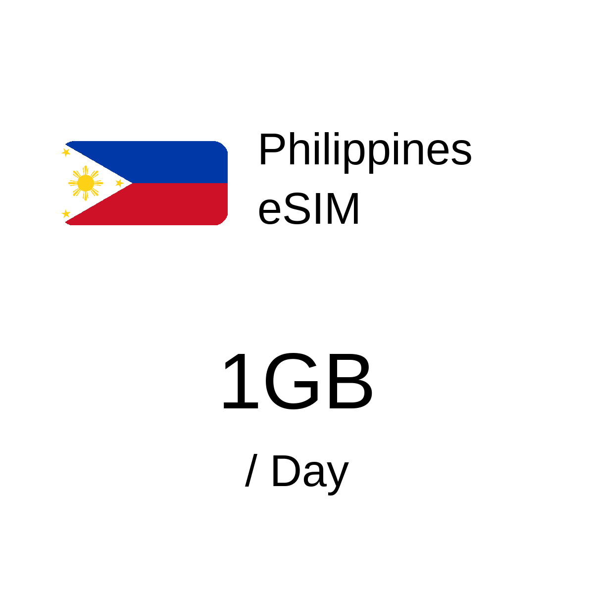 Philippines eSIM - 1GB / Day
