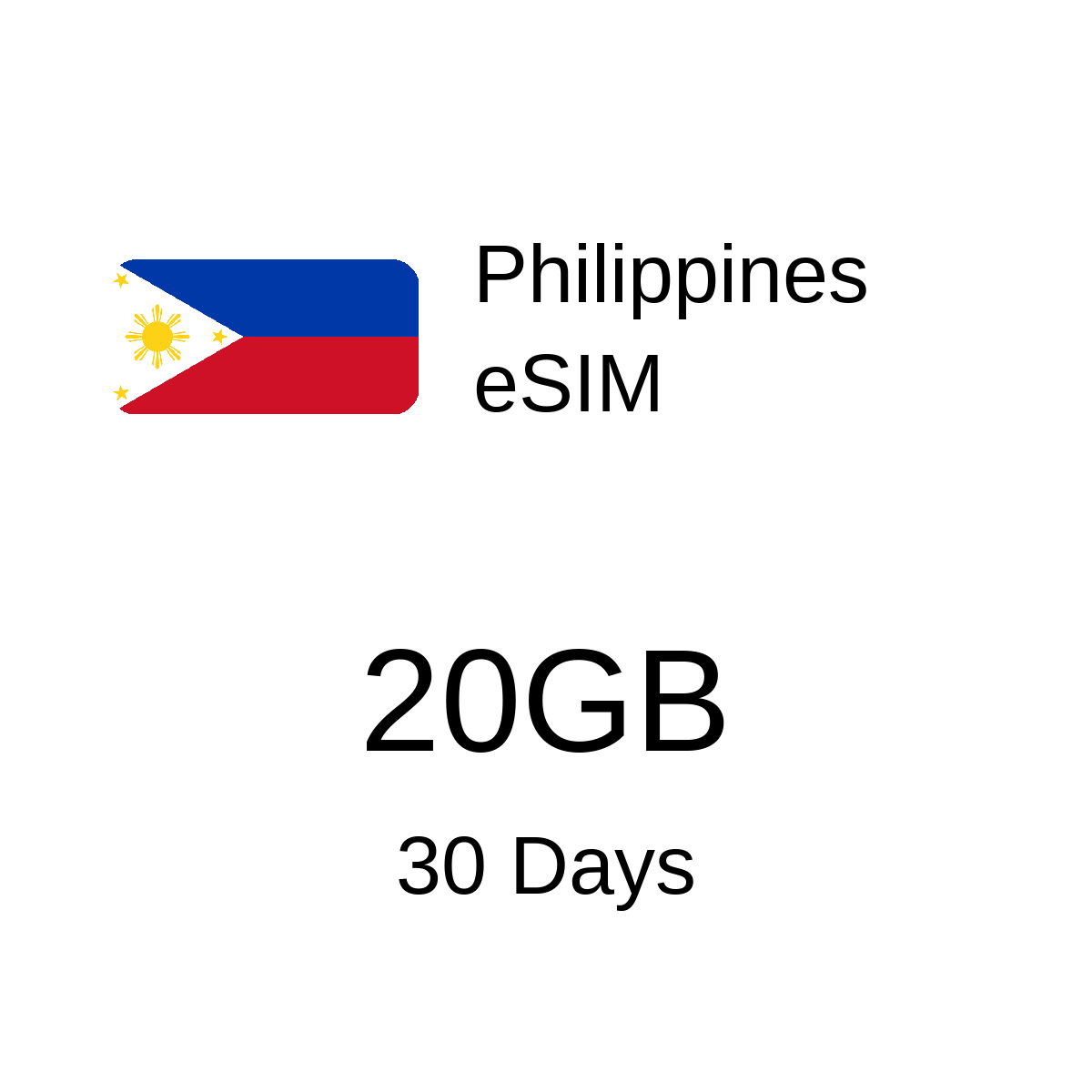 Philippines eSIM - 20GB / 30 Days