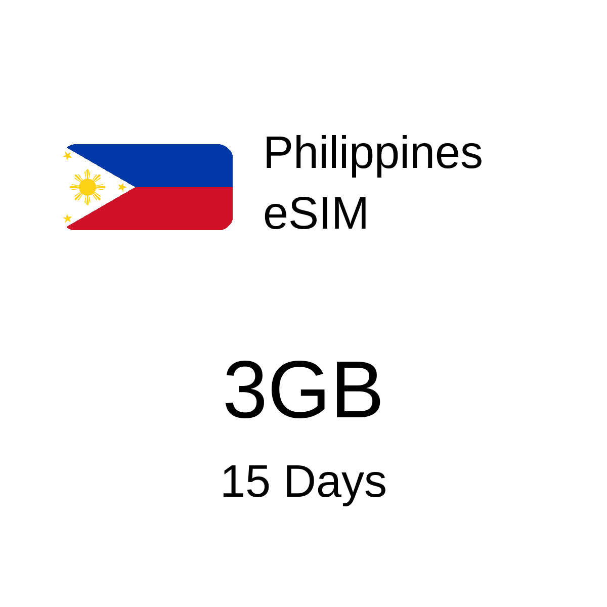 Philippines eSIM - 3GB / 15 Days