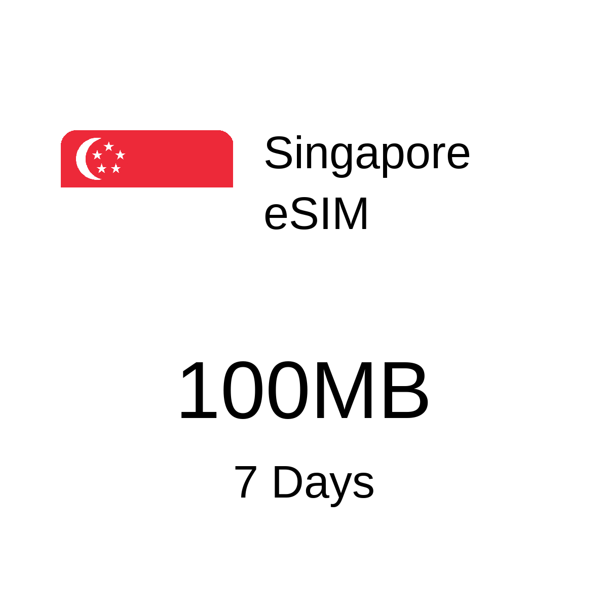 Singapore eSIM - 100MB / 7 Days