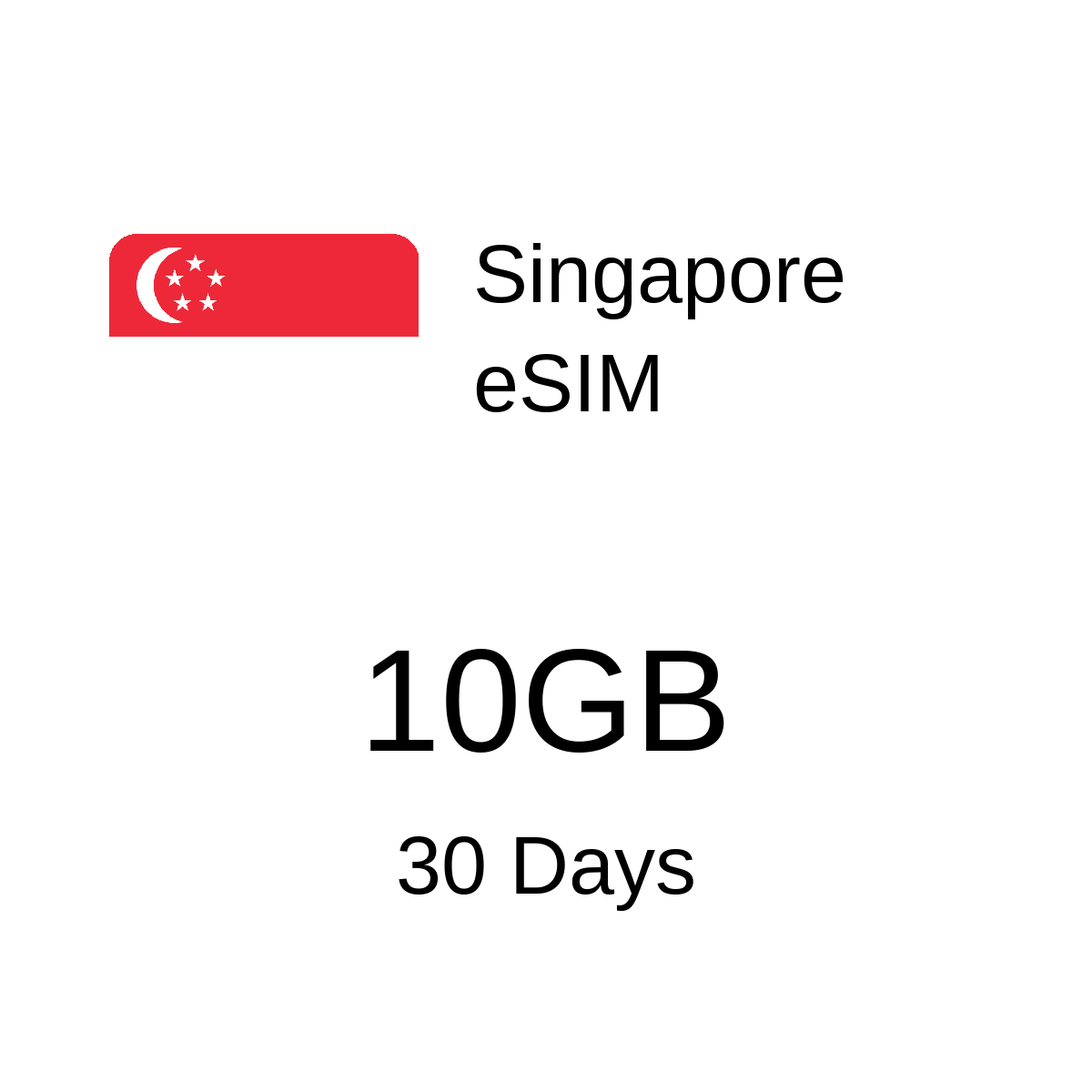 Singapore eSIM - 10GB / 30 Days