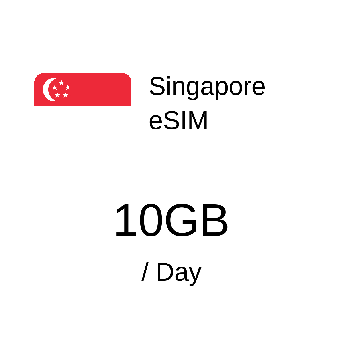 Singapore eSIM - 10GB / Day