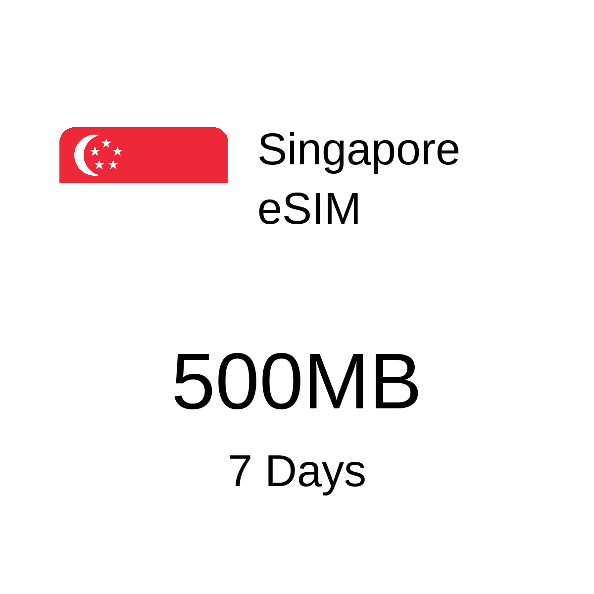 Singapore eSIM - 500MB / 7 Days