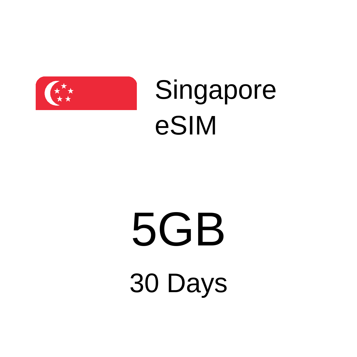 Singapore eSIM - 5GB / 30 Days