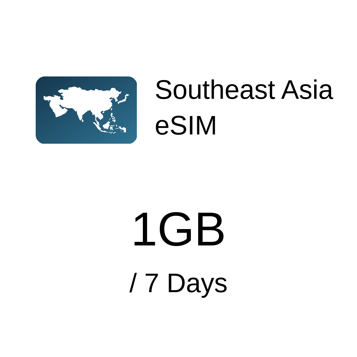 Southeast Asia eSIM - 1GB / 7 Days