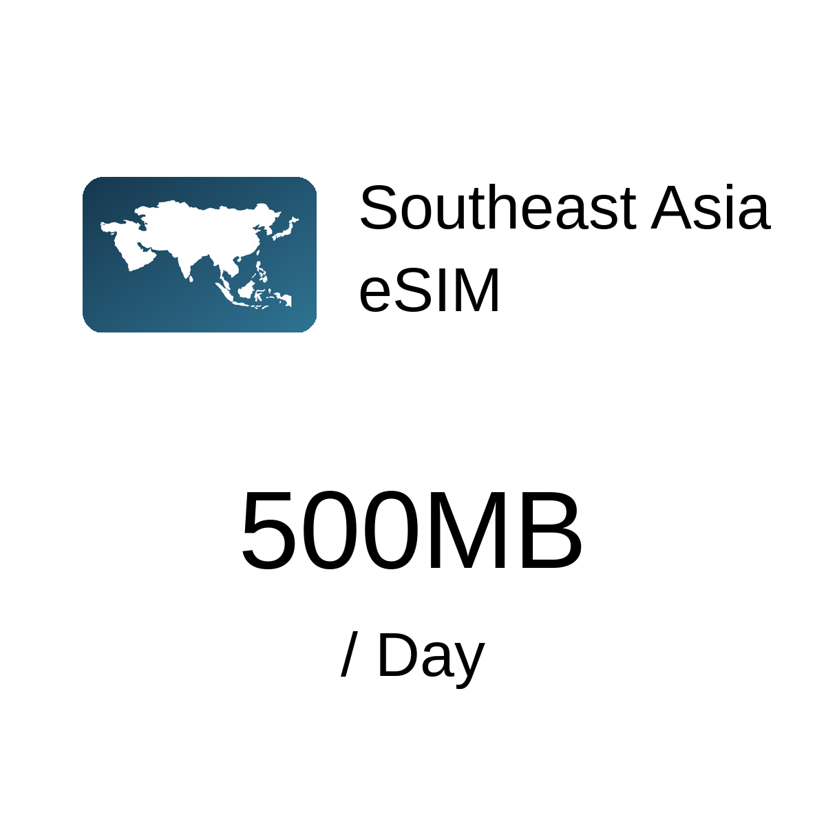 Southeast Asia eSIM - 500MB / Day