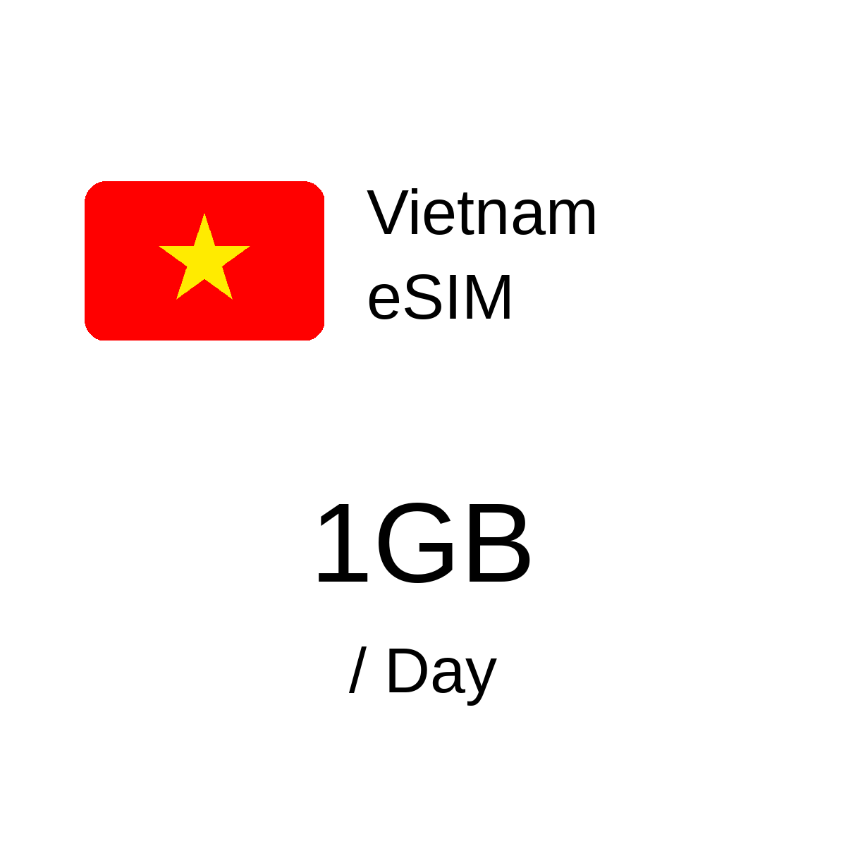 Vietnam eSIM - 1GB / Day