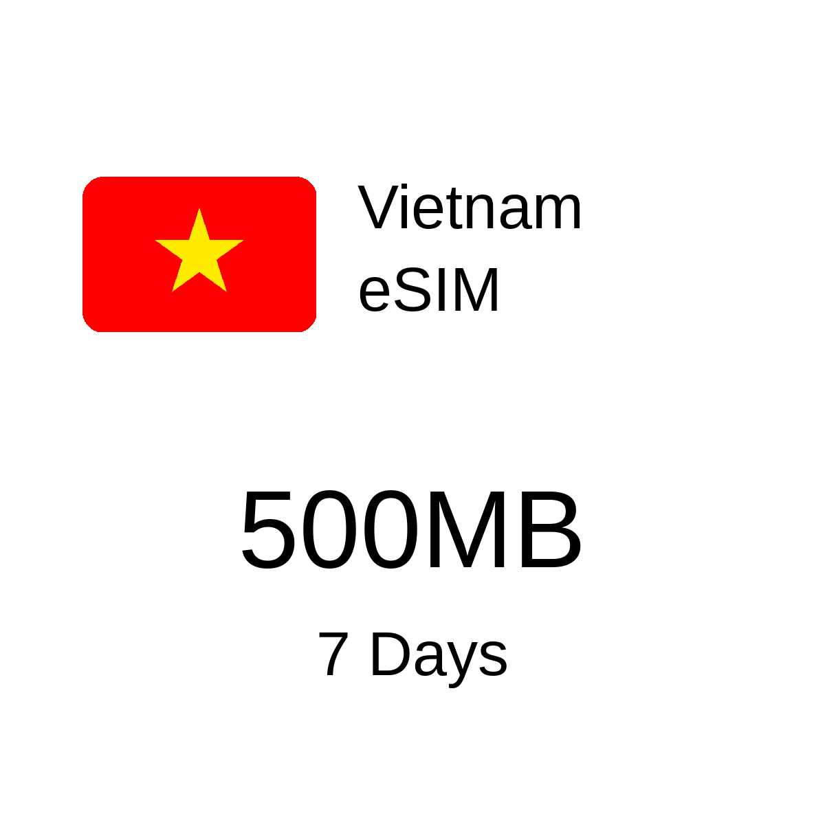 Vietnam eSIM - 500MB / 7 Days